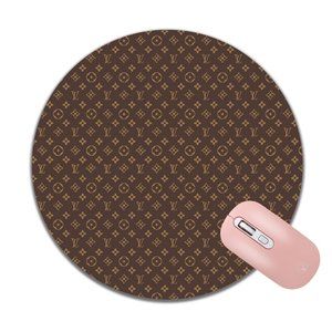 Louis Vuitton Pattern Brown Mouse Pad